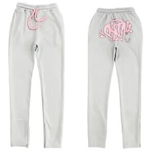 Syna World Synaworld Syna Logo Sweatpants Grey Spellout Forgive Me Gray Medium M